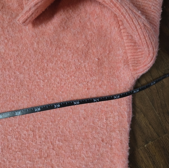 Anthropologie Super Soft Small Batwing Oversized Knit Sweater Salmon Pink - Picture 10 of 12